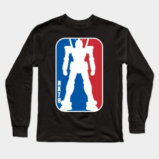 Gundam RX 78 NBA Logo basketball Long Sleeve T-Shirt